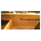  Burl Mahogany “Henredon Fine Furniture” Inlaid Queen Anne 3 Drawer Executrix Desk  Auction Estimate