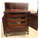  Mahogany Ball and Claw High Chest with Fitted Interior  Auction Estimate $100-$300 – Located Inside