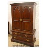  SOLID Cherry “Pennsylvania House Furniture” 2 Door 3 Drawer Fitted High Chest with Mirror on Inside