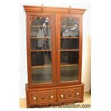  ANTIQUE Walnut Victorian 2 Door 2 Drawer Carved Bookcase  Auction Estimate $400-$800 – Located Insi