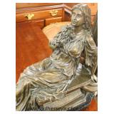  Bronze Figural Clock on Marble Base  Auction Estimate $200-$400 – Located Inside 