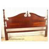  4 Piece “Sumter Cabinet Company Sumter, SC Korn Industries Made in U.S.A.”  Cherry Bracket Foot Bed