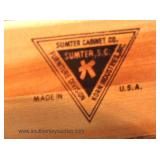  4 Piece “Sumter Cabinet Company Sumter, SC Korn Industries Made in U.S.A.”  Cherry Bracket Foot Bed