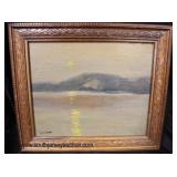  Oil on Board Sunset Scene Signed W.E. Baum  Auction Estimate $500-$1000 – Located Inside 