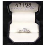  14 Karat White Gold Diamond Band with 1.05 Carat Center Stone  Auction Estimate $1000-$2000 – Locat