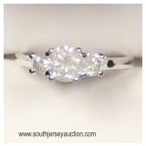  10 Karat White Gold 1 CTW with .65 CTW Center Diamond Ring  Auction Estimate $500-$1000 – Located G