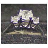  10 Karat White Gold 1 CTW with .65 CTW Center Diamond Ring  Auction Estimate $500-$1000 – Located G