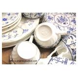  Box Lot Blue and White Ironstone “Indies Johnson Brothers” Partial Dinnerware Set  Auction Estimate