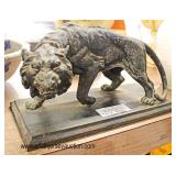  ANTIQUE Metal Lion Sculpture with Bronze Wash  Auction Estimate $100-$300 – Located Glassware 