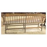  ANTIQUE Primitive Rail Road Bench  Auction Estimate $100-$300 – Located Inside 