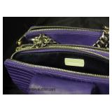  “Henri Bendel” Purple Leather Purse Made in Italy  Auction Estimate $50-$100 – Located Glassware 