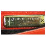  “Charles Jourdan” Paris Red Leather Purse Made in France with Dust Bag  Auction Estimate $100-$300 