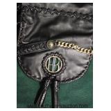  “Henri Bendel” Black Leather Purse with Compact Mirror and Dust Bag Made in Italy  Auction Estimate