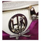  “Henri Bendel” Black Leather Purse with Compact Mirror and Dust Bag Made in Italy  Auction Estimate