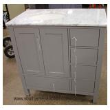 NEW 30” Marble Top Bathroom Vanity Located Inside – Auction Estimate $300-$600