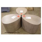 “Set of 3” Anthony Cox Collection Modern Design  Theodore Alexander End Tables Bunching Cocktail Tab