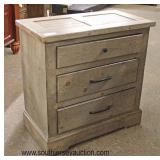 NEW 3 Drawer Rustic Night Stand Located Inside – Auction Estimate $50-$100