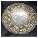  AUCTION “Stieff” Sterling Pedestal Plate approximately 10.03 ozt  Auction Estimate $100-$200 – Loca