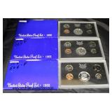   (3) United States 1968 Proof Sets  Auction Estimate $15-$25 – Located Glassware 