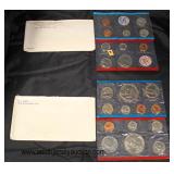  5 Sets of 2 per Envelope United States Uncirculated Mint Sets including: 1968, 1969, 1970, 1972 and