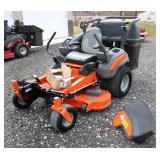  Lot 103 Husqvarna ZTR Z448 48" deck Zero Turn lawn mower with bagging system, has extra parts such 