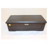  Lot 115 Beautiful antique rosewood with inlay single comb music box with good teeth, Not working, d