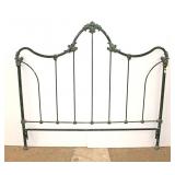  Lot 135 Victorian style metal frame queen size headboard only approx. 64" w x 58" h