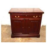  Lot 147 Harden Solid cherry flip top 1 drawer 2 door server approx. 36" w x 19" d x 34" h opens to 