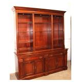  Lot 158 Lexington Palmer Home Collection 2pc solid mahogany bookcase