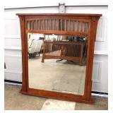  Lot 213 Riversedge mission oak style mirror