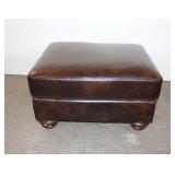  Lot 218 Leather like Ashley Furniture ottoman approx. 30" w x 24" d x 16" h