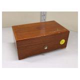  Lot 238 Thorens vintage exotic burl walnut Swiss music box, single comb, teeth are good, has some r