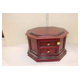  Lot 254 M.I.M. Lador New York mahogany finish lift top 5" disc player with 12 discs and paperwork, 