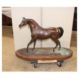  Lot 262 "Fire Wind" Shany B Akers large bronze horse no. 6 of 15, limited edition, does have patina