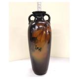  Lot 276 Antique Weller double handled vase, approx. 15"h x 6"d