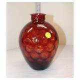  Lot 290 Art glass vase, approx. 6"d x 8"h
