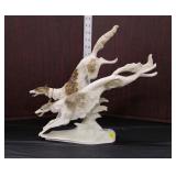  Lot 298 Lorenz Hutschnenreuther, Kunstabteilung, Germany porcelain figurine of two running whippet 