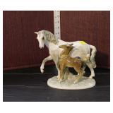  Lot 309 Lorenz Hutschnenreuther, Kunstabteilung, Germany porcelain figurine of mare and colt