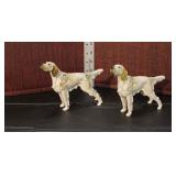  Lot 310 Lorenz Hutschnenreuther, Kunstabteilung, Germany porcelain figurines pair of hunting dogs