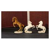  Lot 316 Lorenz Hutschnenreuther, Kunstabteilung, Germany porcelain figurines, 3 horses