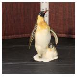  Lot 317 Lorenz Hutschnenreuther, Kunstabteilung, Germany porcelain figurine of penguin and her baby