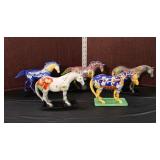  Lot 323 The trail of painted ponies lot of 5 figures