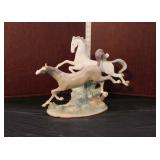  Lot 331 Vintage Lladro porcelain figurine two wild horses running