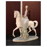  Lot 332 Vintage Lladro porcelain figurine of English woman on horse