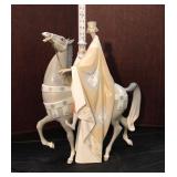  Lot 336 Vintage Lladro porcelain figurine of Wiseman on horse