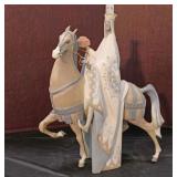  Lot 338 Vintage Lladro porcelain figurine of Wiseman on horse