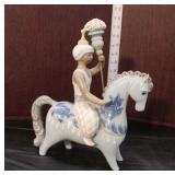  Lot 352 Vintage Lladro porcelain figurine of oriental man on horse
