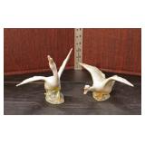  Lot 356 Vintage Lladro porcelain figurines of geese (2)