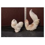  Lot 359 Vintage Lladro porcelain figurines of rooster and a hen