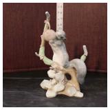 Lot 363 Vintage Lladro porcelain figurine of squirrel on branch with nut
